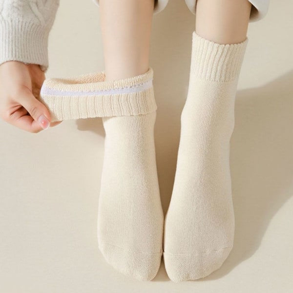 Winter Warmer Thicken Sock Cashmere Snow Socks BEIGE beige