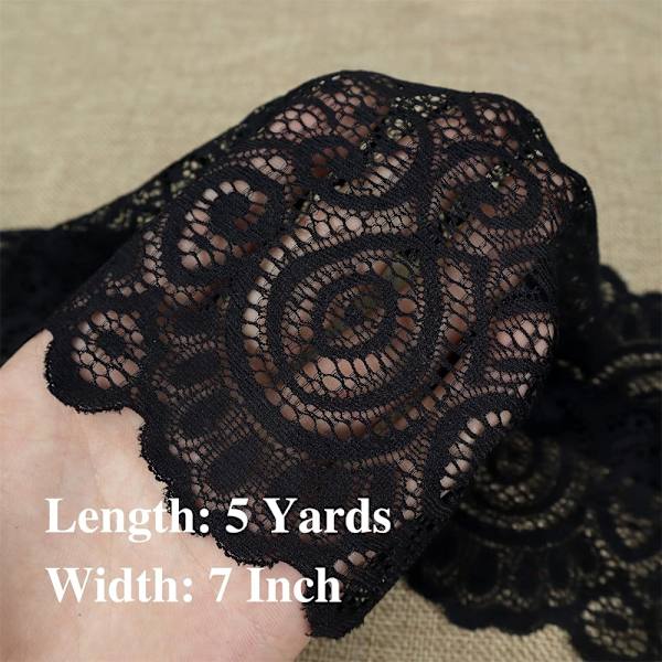 Lace Edge Lace Dress Underkläder DIY