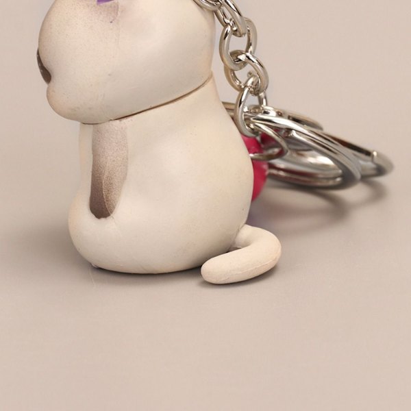 Shy Cat nøkkelring Chubby kattunge nøkkelring 1 1 1