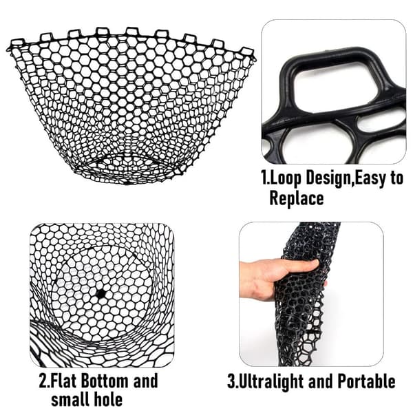 Fiskenet Sammenklappeligt Net SORT-4040 SORT-4040 Black-4040