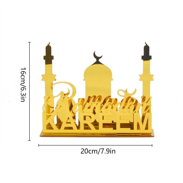 Akryl Spegelbord Eid Al-Fitr Decor BT262 BT262 BT262