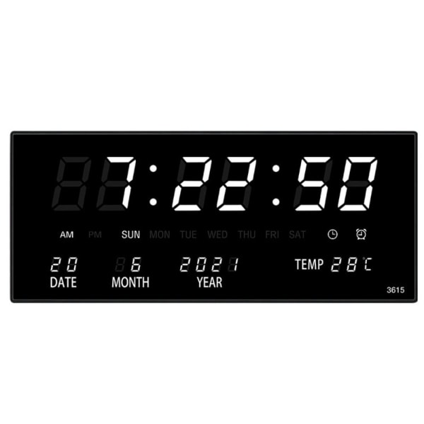 Elektronisk vægur Digitale LED-ure 4 4 4