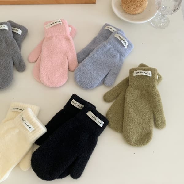 Luffer, Pelsvanter, Fingerløse handsker, GRÅ grey