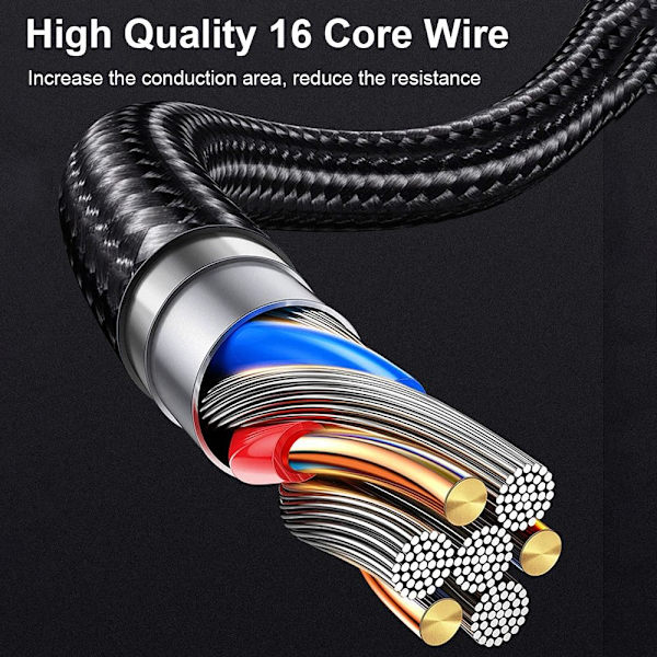USB 3.1 Gen 2 Type-C-kabel OTG-dataledning 1M-HANN TIL KVINNE 1m-Male to Female