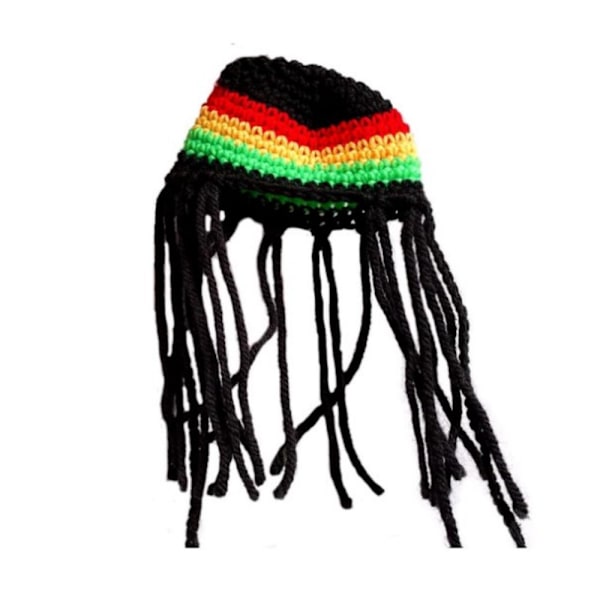 Stickad mössa dreadlocks pirat