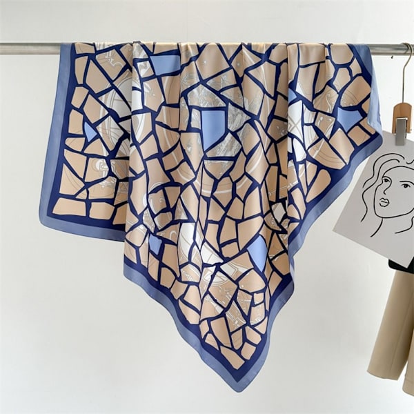 Strandsjal 90x90cm Sidensjal 5 5 5
