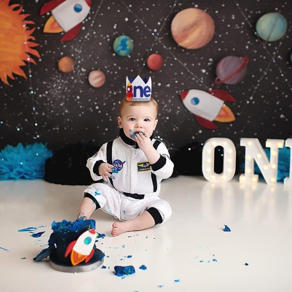 1. syntymäpäivä Crown Space -teema Syntymäpäivähattu TYYLI 1 TYYLI 1 style 1