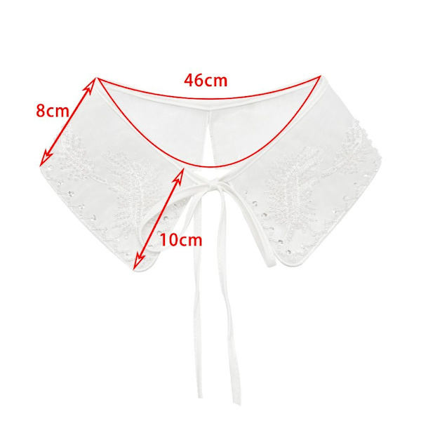 Fake Collar Dingzhu Sjalkrage Front Placket Collar
