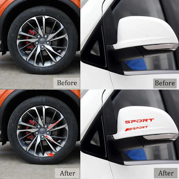 28st Bildekaler Stickers Wheel Rim Decal Stripes Dekaler Sport