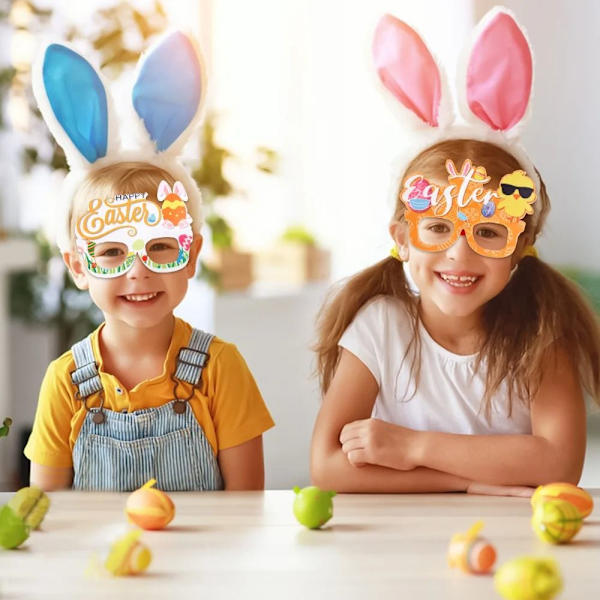 6 stk/sett påskebriller Cosplay Bunny-briller A A A