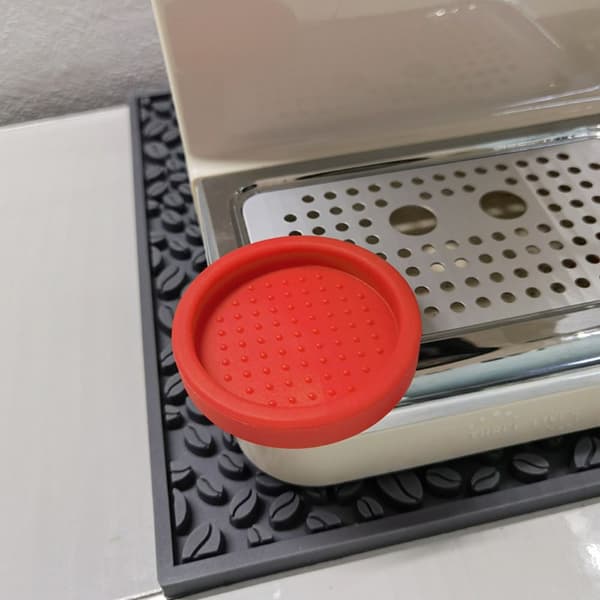 6 cm Espresso Kaffe Tamper Matte Kaffepulverpute SVART black