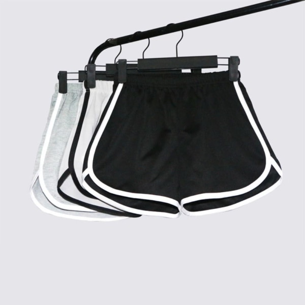 Summer Simple Shorts Yoga Beach Pants SVART XL black XL