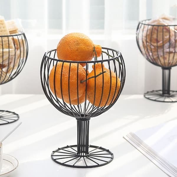 Zero Food Basket Jern Kunst Vin Kop SORT Black