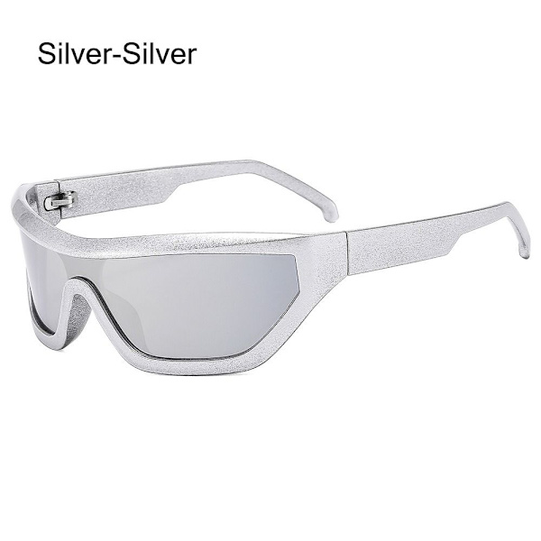 Wrap Around Solbriller Dame Solbriller SØLV-SØLV Silver-Silver