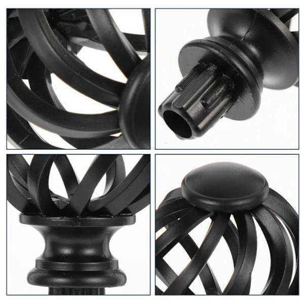 Curtain Rod Finials Drapering Accessories SORT Black