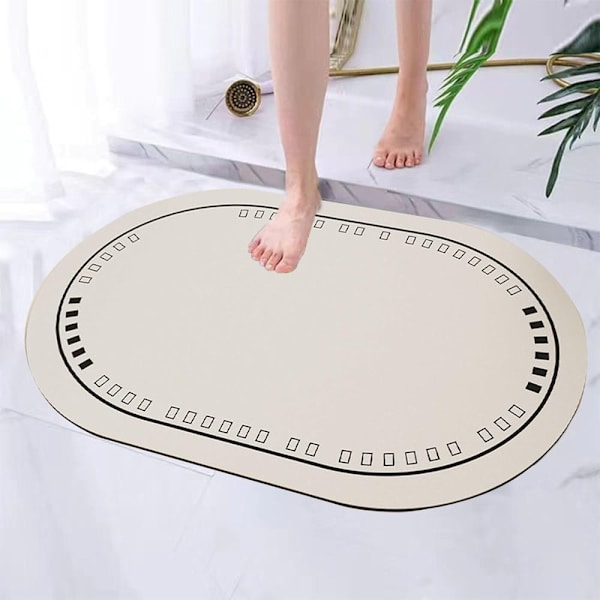 Badrumsmatta Duschmatta BEIGE Beige