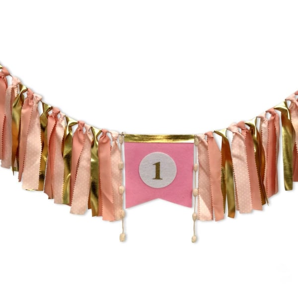 1:a Barnstolsbanner Färgglad tofs Barnstolsbanner STYLE 4 style 4