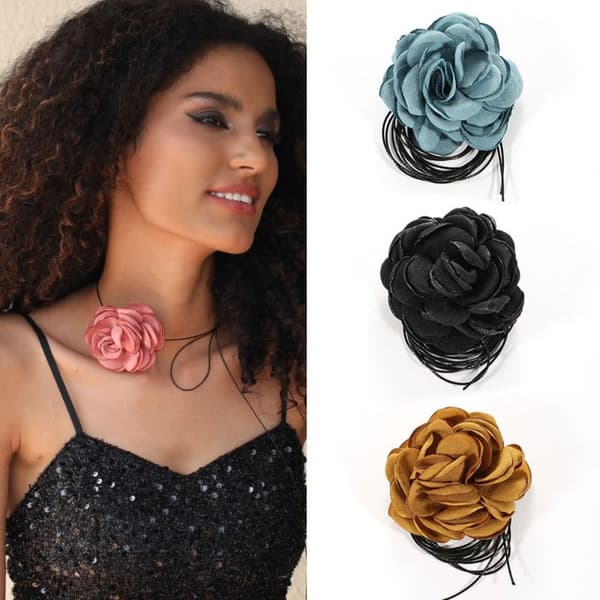 Blomster Choker Halskæde 1 1 1