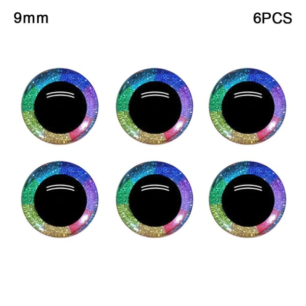 6 stk/3 par Eyes Crafts Eyes Puppet Crystal Eyes 9MM 9MM 9mm