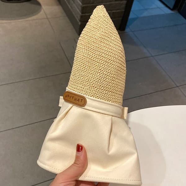 Dame Bucket Hat Stor Bred Skygge Strand Solhatte SORT black