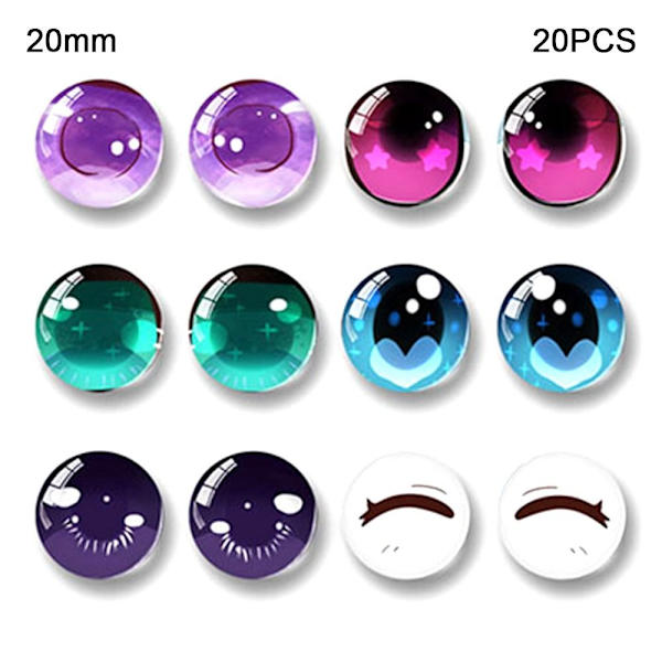 20st/10 par Eyes Crafts Eyes Puppet Crystal Eyes 20MM 20MM 20mm