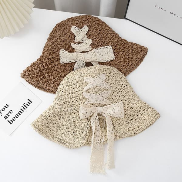 Sammenklappelig solhat fiskerhat BEIGE Beige
