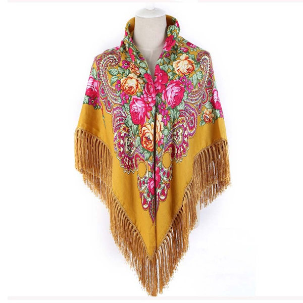 Fringed Square Scarves Resesjal 3 3 3