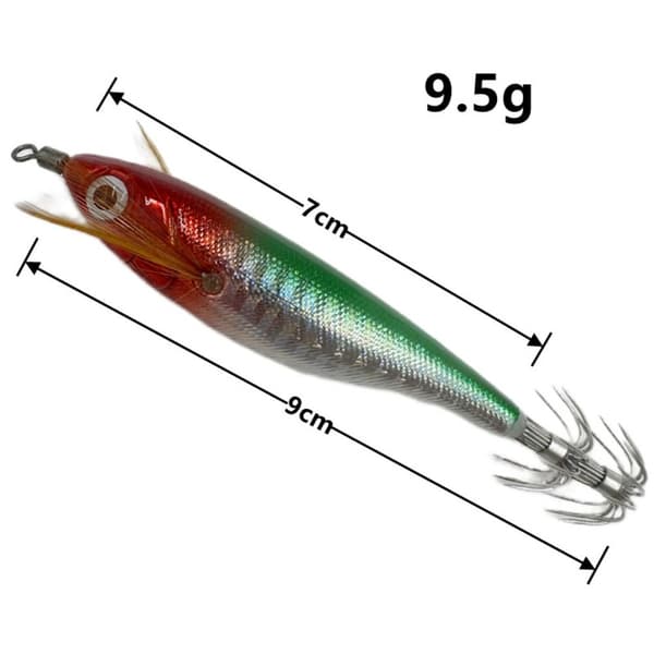 Trærejelokker Blækspruttekrog E-7.5CM-5.5G E-7.5CM-5.5G E-7.5cm-5.5g