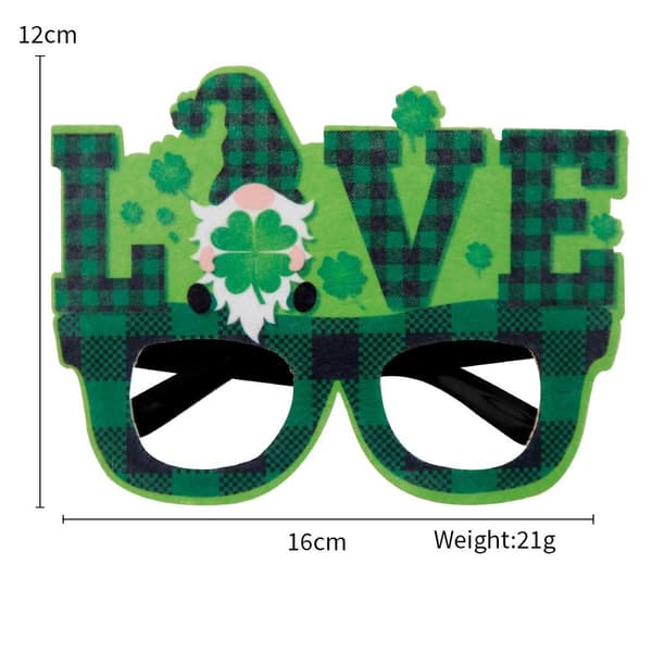 St. Patrick's Day Glasögon Klöver Glasögon 5 5 5