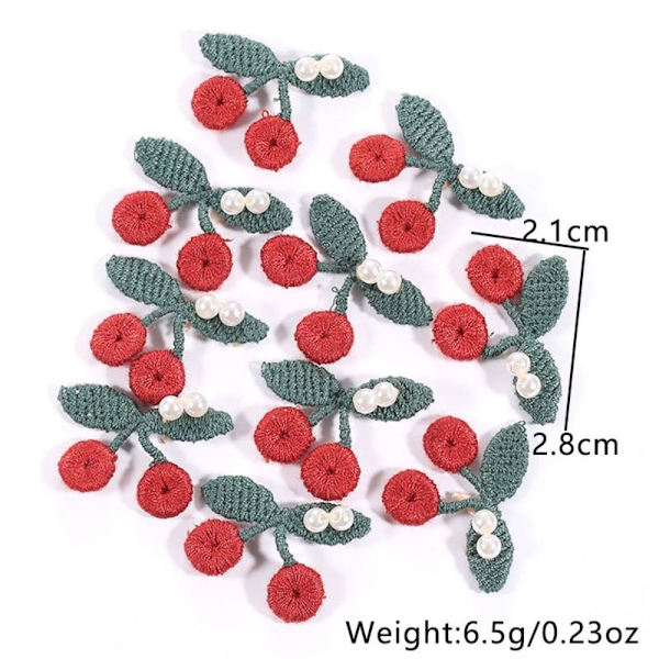 10 st/lot Broderidekal med små blommor 2 2 2