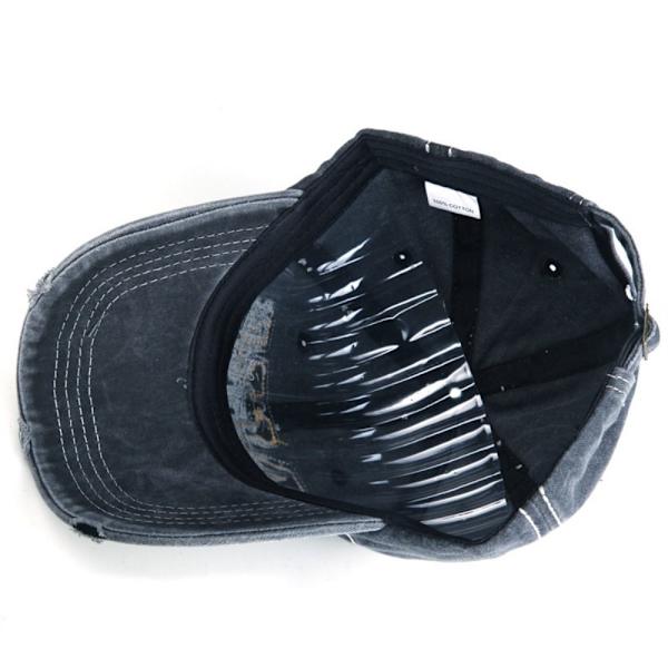 Kirjekirjonta Lippalakit Distressed Hole Haalistuneet hatut SININEN blue