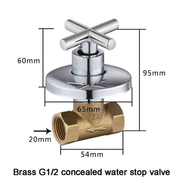 Suihkun sulkuventtiili Aurinkokytkin Vesiventtiili A 1/2 A 1/2 A 1/2