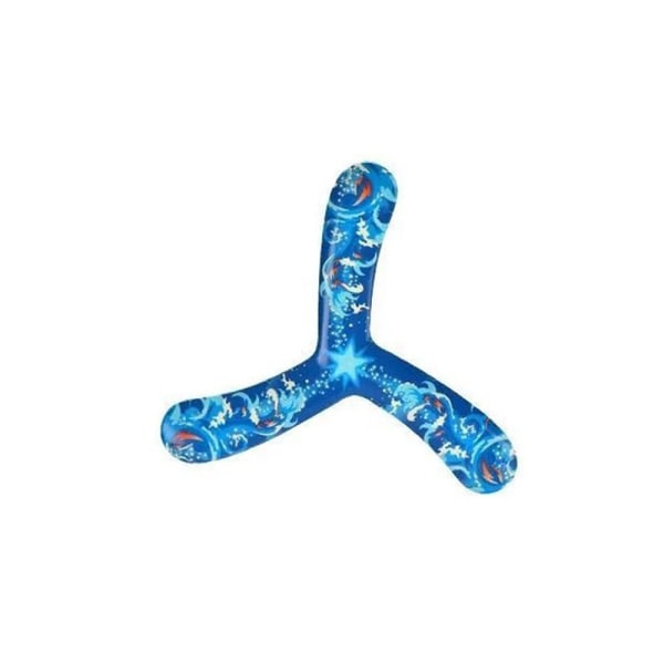 Tre-blads Boomerang Dart Ball Toy BLÅ Blue
