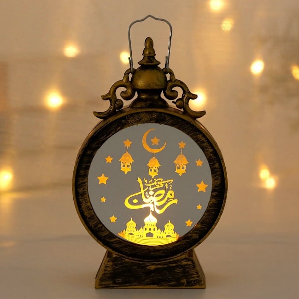 Ramadan Kareem Led Lyhty Ramadan Kynttilälyhty GOLD gold