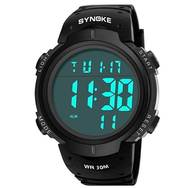 Herre Sportsure Digital Watch SORT Black