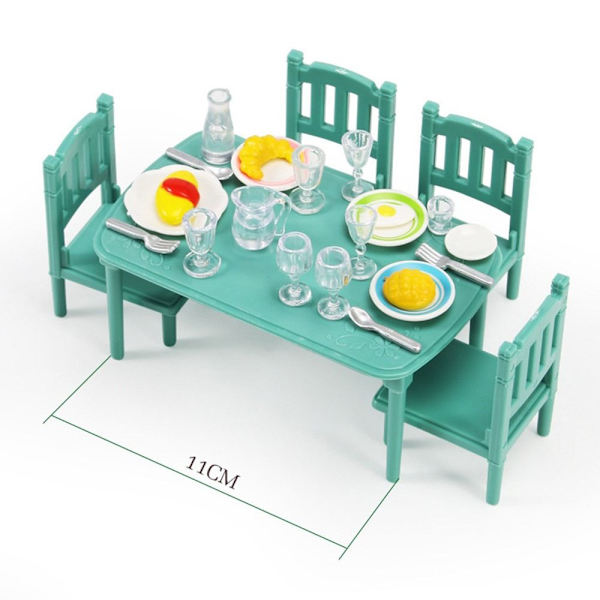 Dukkehus Miniatyrseng Dekorativ treplate SPISEBORD Dining table series
