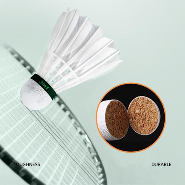 3/6/12 stk badminton fjerbold badmintonbolde 6 stk 6 stk 6Pcs