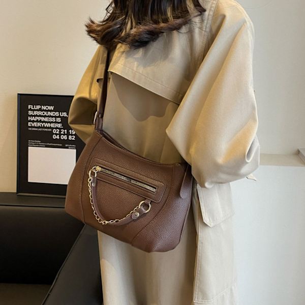 Axelväska Underarmsväska KHAKI Khaki