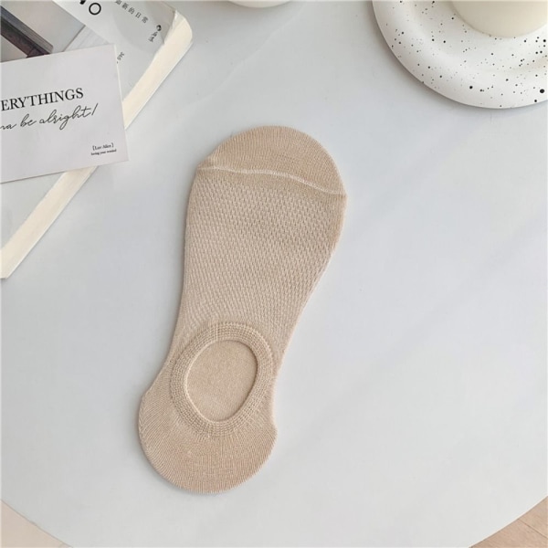 Båtsockor Osynlig strumpa KHAKI khaki