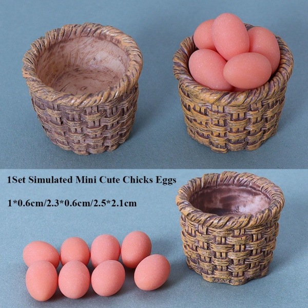 1Set Simulerade Ägg Söta Kycklingar Ägg 2 2 2
