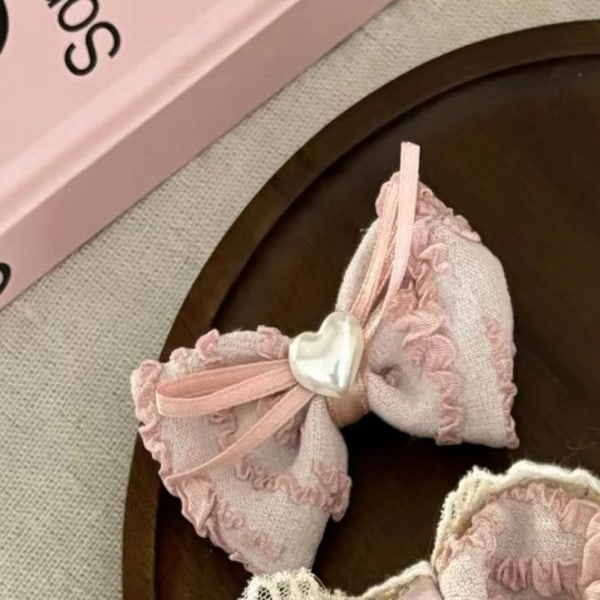 Bow Hairband Pink Crunchies 4 4 4