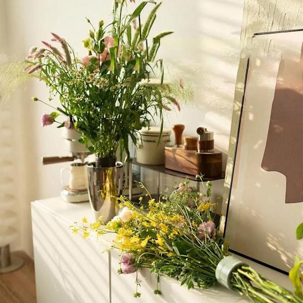 Spiral Ikebana stamhållare Spiral stamhållare för vaser BEIGE M beige M