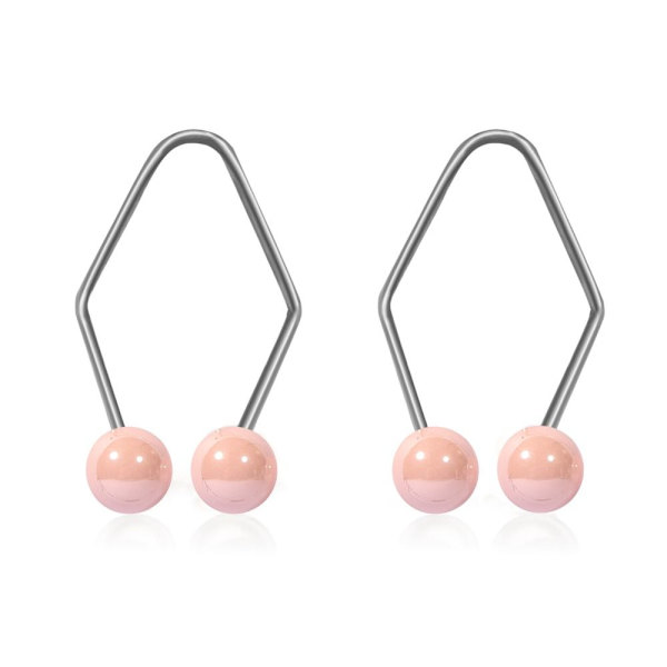 1 Par Dimple Trainer Dimple Maker för kinder rosa pink