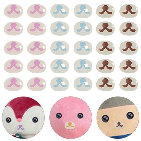 10 stk tegneserie mundklistermærker Anime figur dukke LILLA LILLA Purple