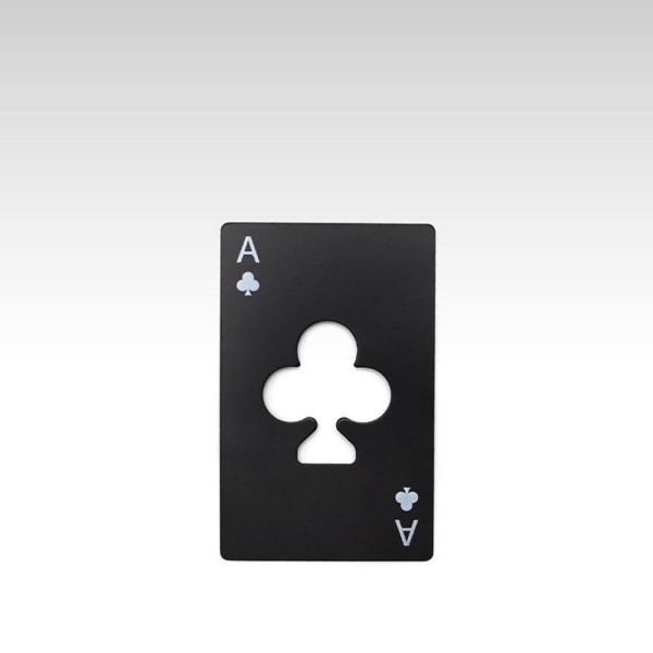Creative Poker Formad Flaskburköppnare SVART Black