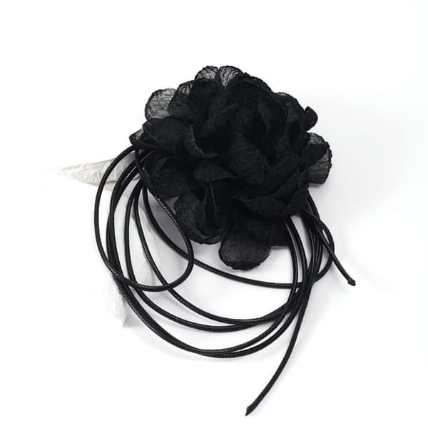 Blomster choker halskjede 4 4 4