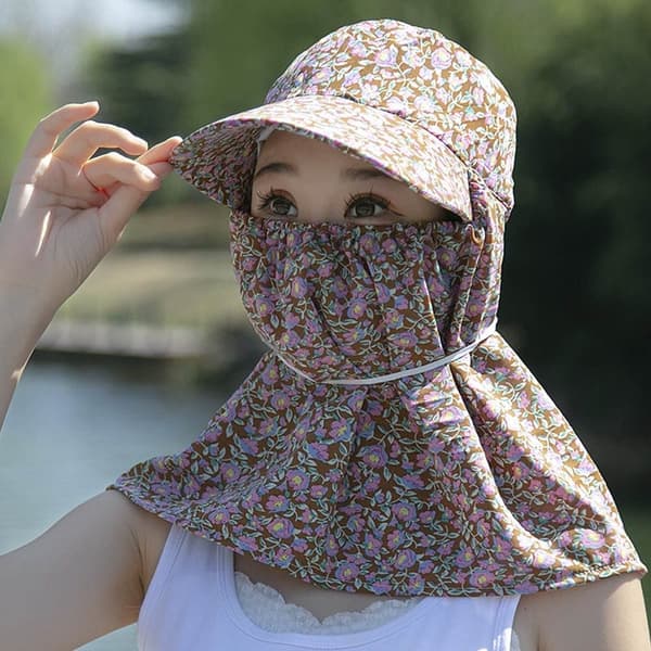 Solhatt Ansikte Nacke Skyddande Skydd 6 6 6