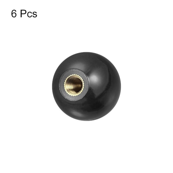 6 stk Gjengede Kuleknapper Kuleknapp Rund Betjening Kulehåndtak 6pcs
