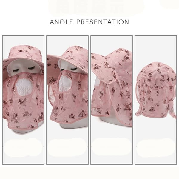 Solhatt Strand Bøttehatt LYS ROSA light pink