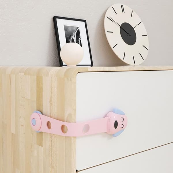 Barnsäkerhetslås Kylskåpsskydd LÅS ROSA Pink